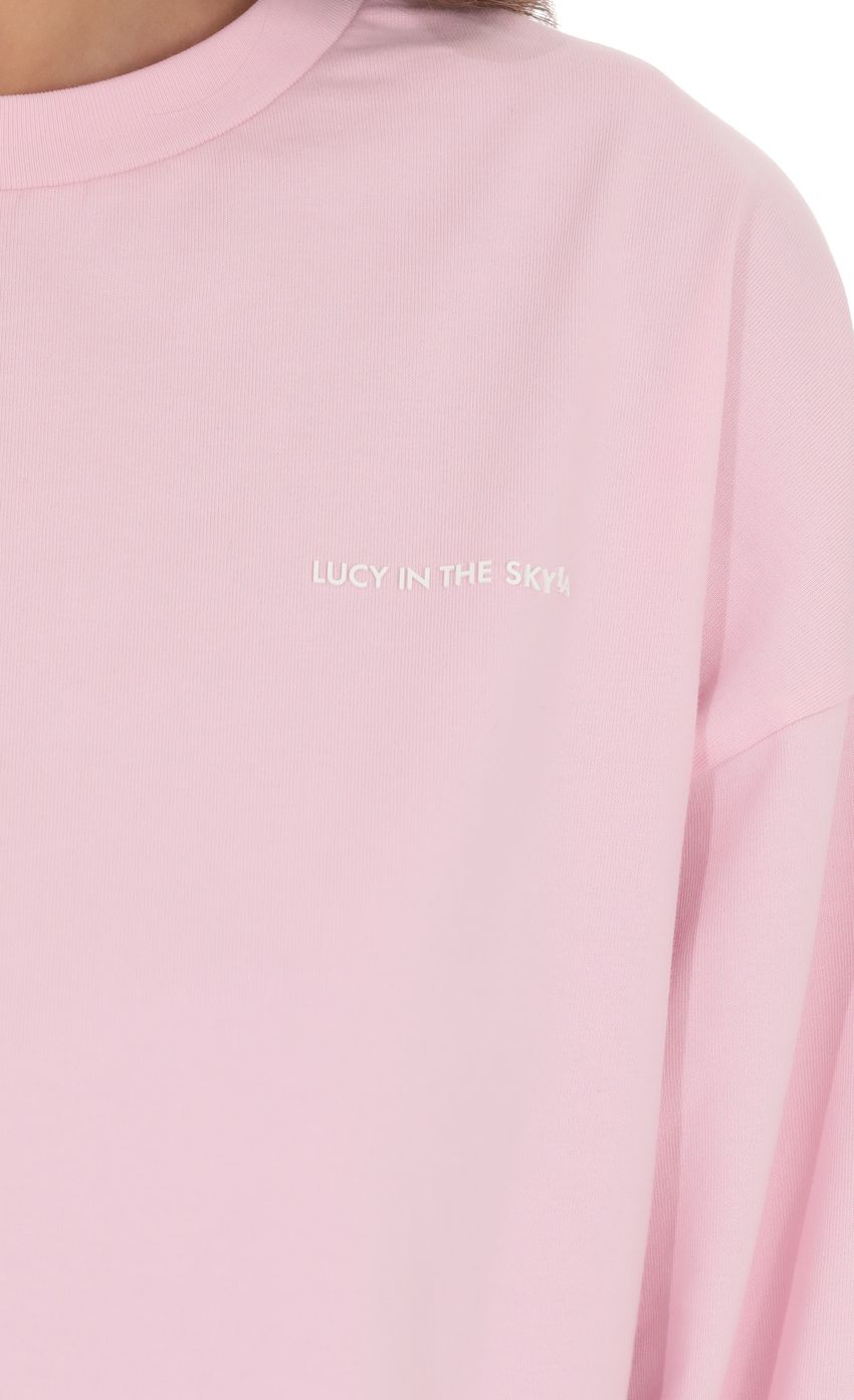 LA Graphic Crewneck Shirt in Pink
