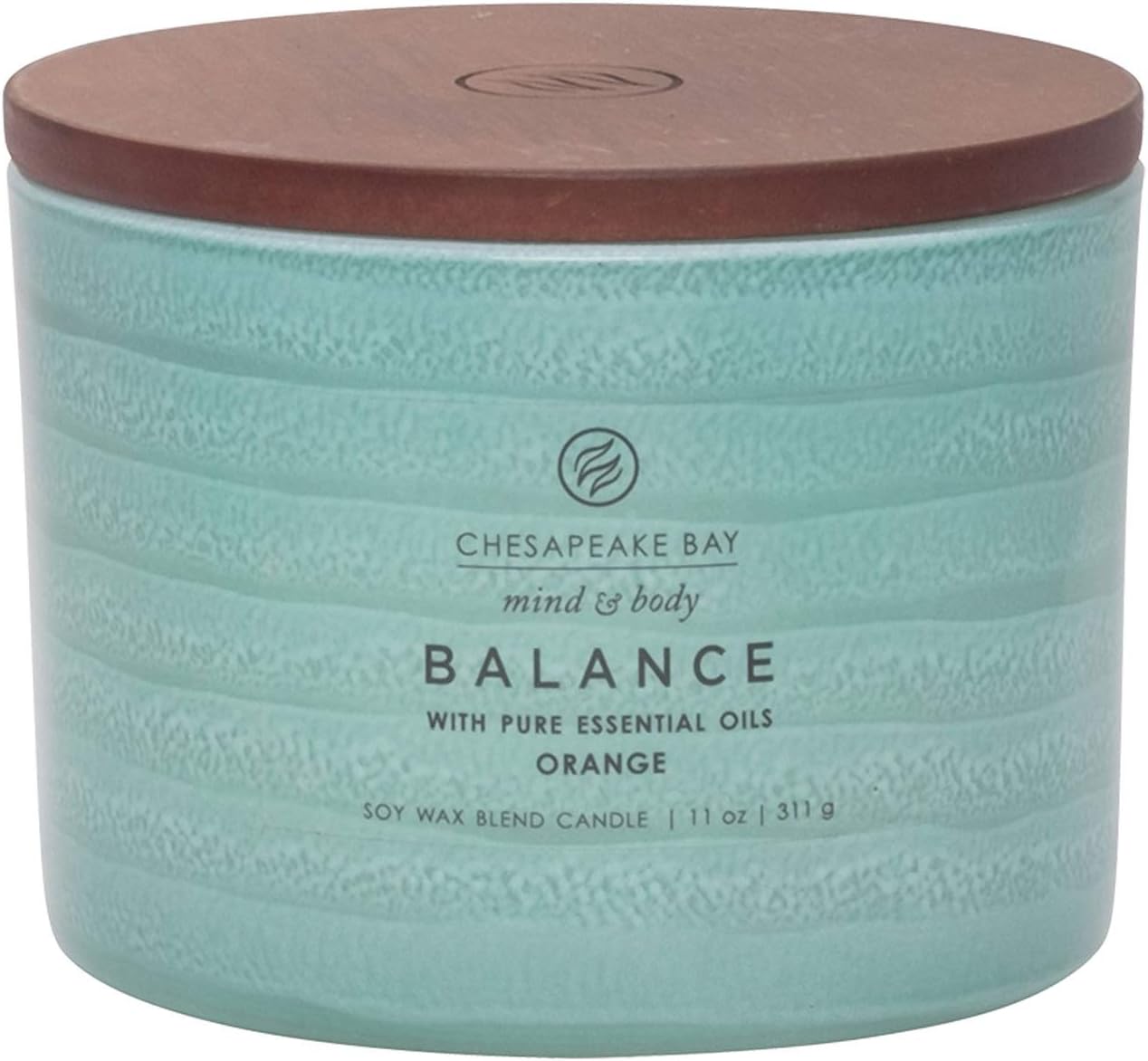 Candle Mind Body Serenity Scented Candle Balance with Pure Essential Oils Orange Coffee Table