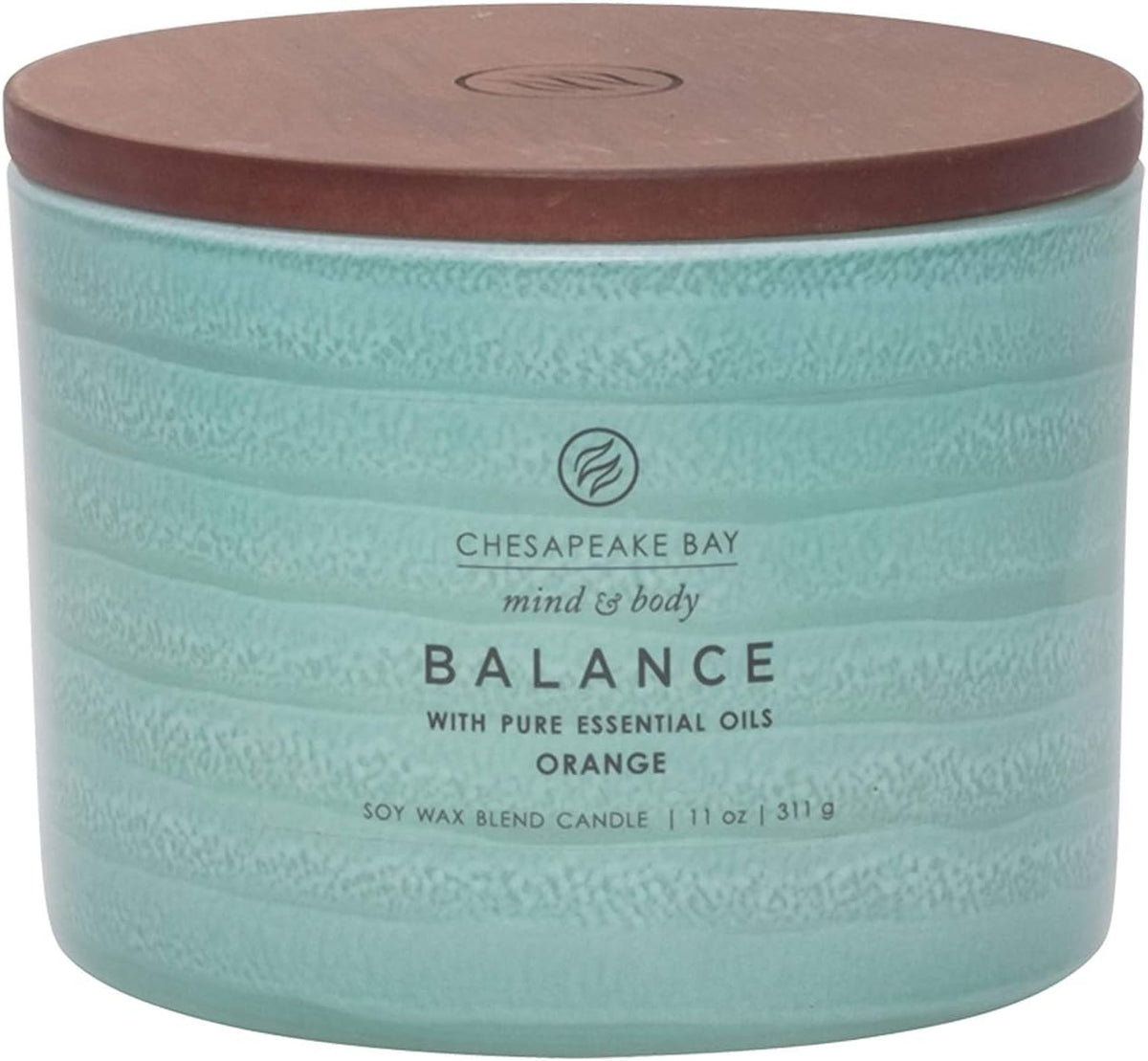 Candle Mind Body Serenity Scented Candle Balance with Pure Essential Oils Orange Coffee Table