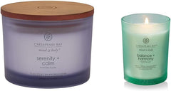 Candle Scented Candle Serenity Calm Lavender Thyme Coffee Table Home Décor Scented Candle Balance Harmony Water Lily Pear Medium Home Décor
