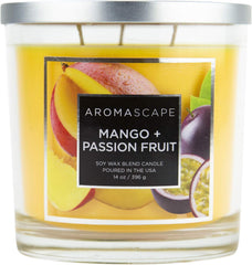 Aromascape 3 Wick Scented Jar Candle Mango Passion Fruit