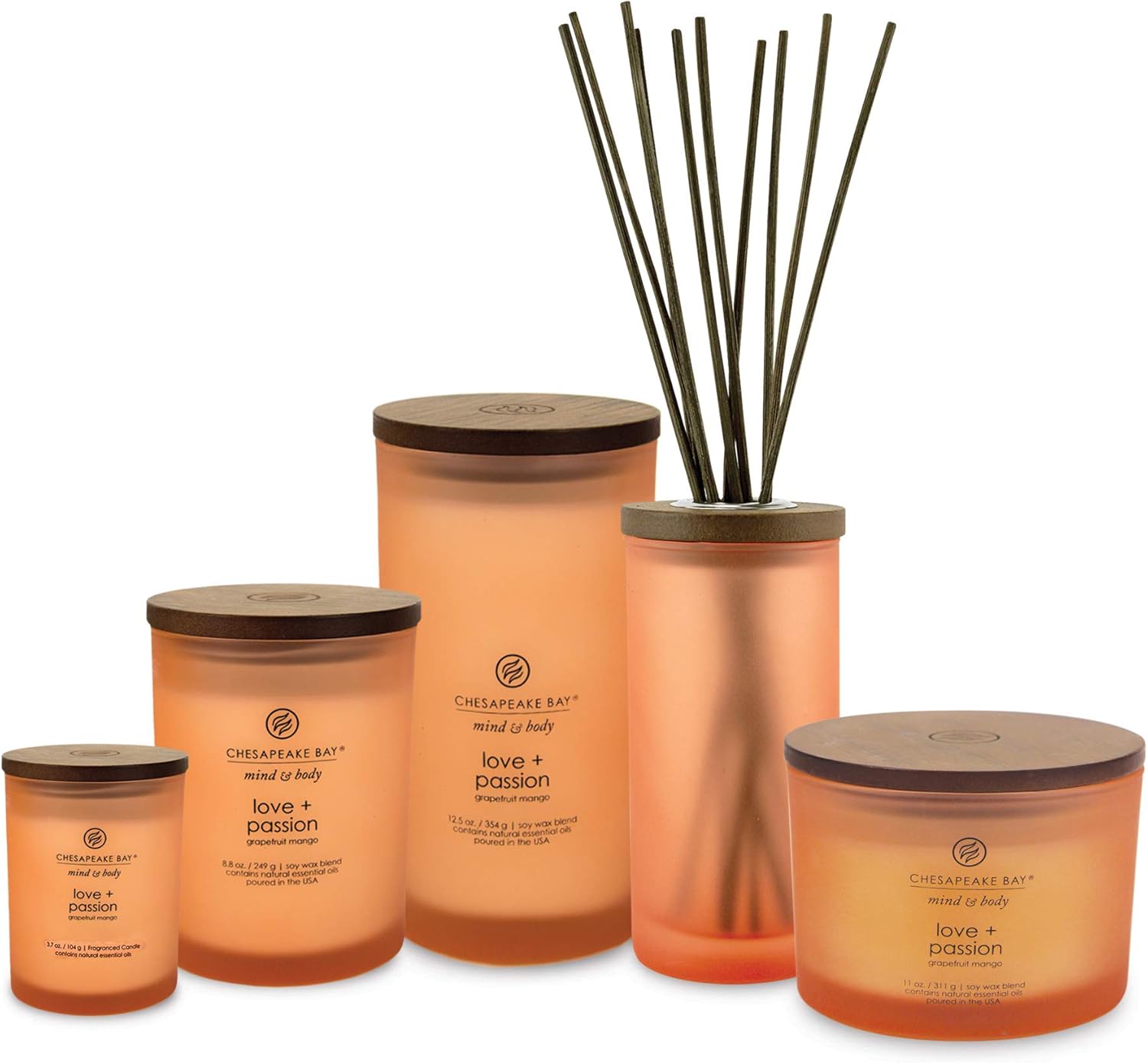 Candle Reed Diffuser Love Passion Grapefruit Mango