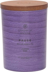 Candle Mind Body Serenity Scented Candle Pause with Pure Essential Oils Lavender and Sage Medium