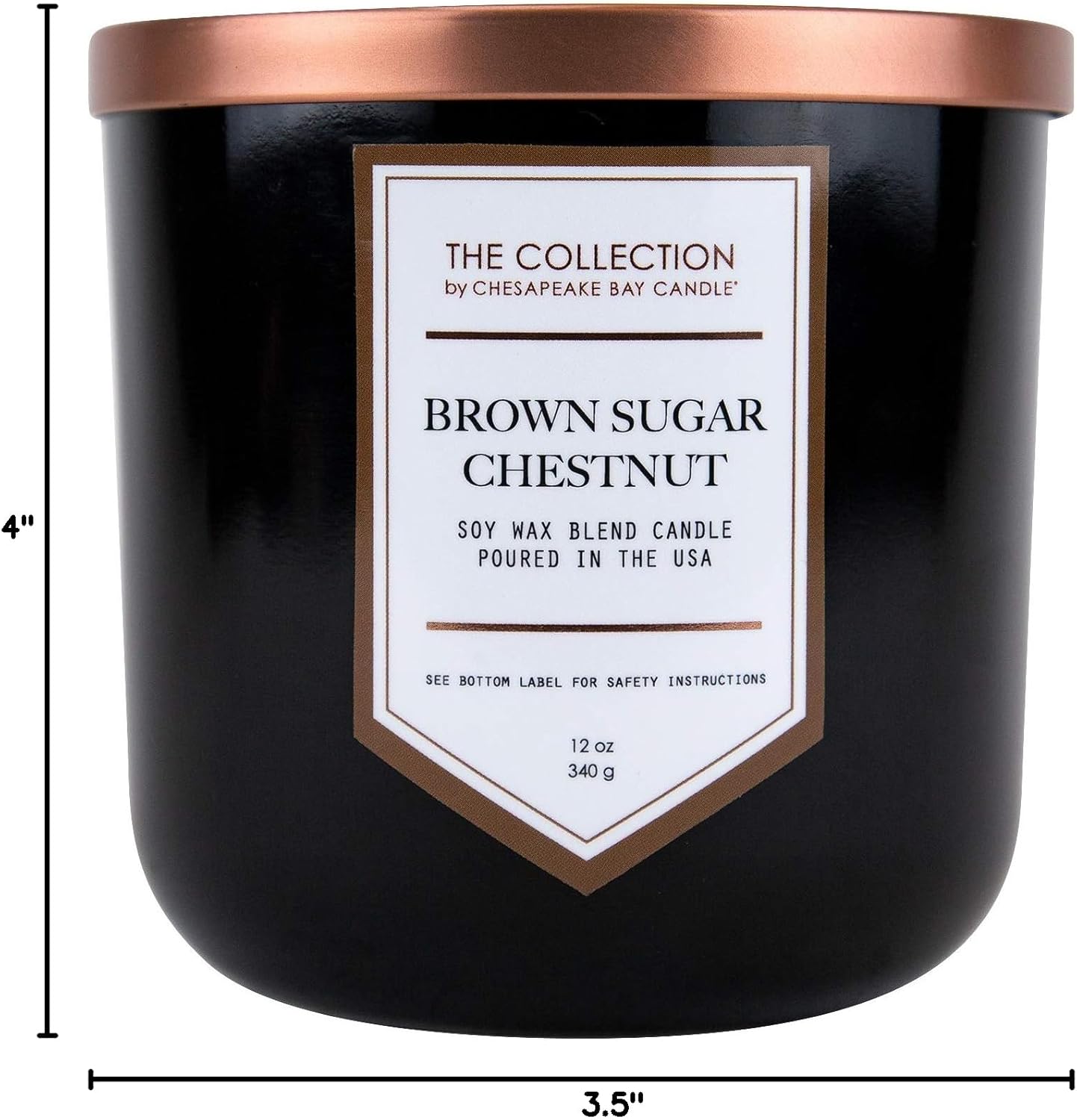 Candle The Collection Two Wick Scented Candle Brown Sugar Chestnut Medium Jar