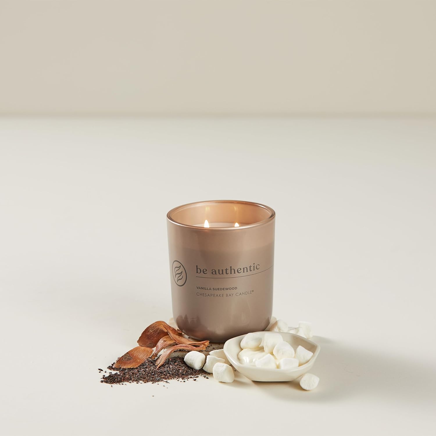 Candle Intentions Collection Candle Be Authentic Embrace Your True self Vanilla Suedewood 13 oz Home Décor
