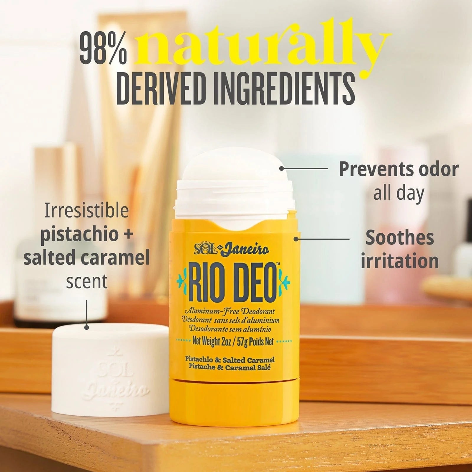 Rio Deo Aluminum Free Deodorant Cheirosa 62