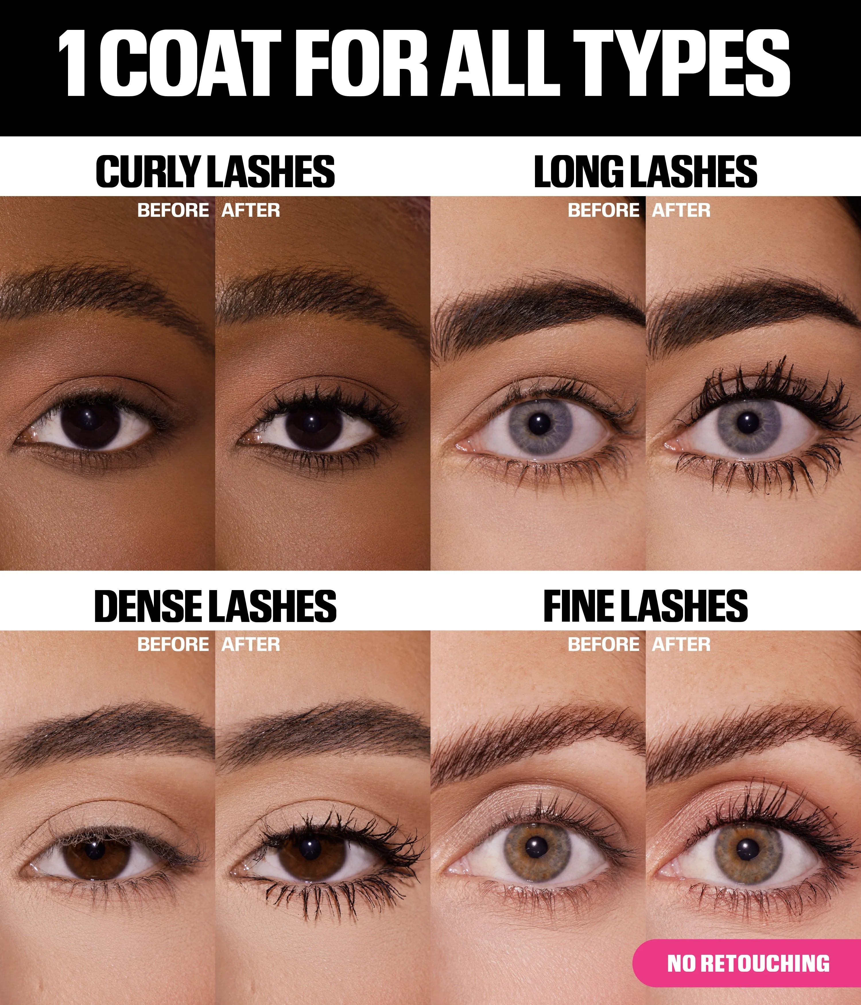 HUDA BEAUTY 1 COAT WOW Extra Volumizing and Lifting Mascara