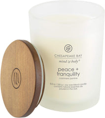 Candle Peace Tranquility Cashmere Jasmine Scented Candles Medium Size 2 Pack Perfect for Home Décor Relaxation and Gifting