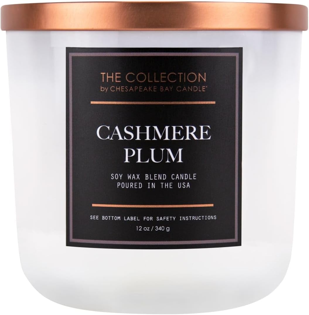 Candle The Collection Two Wick Scented Candle Cashmere Plum Medium Jar