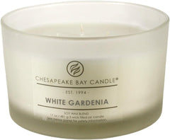 Candle PT18459 3 Wick Scented Candle White Gardenia Coffee Table Jar
