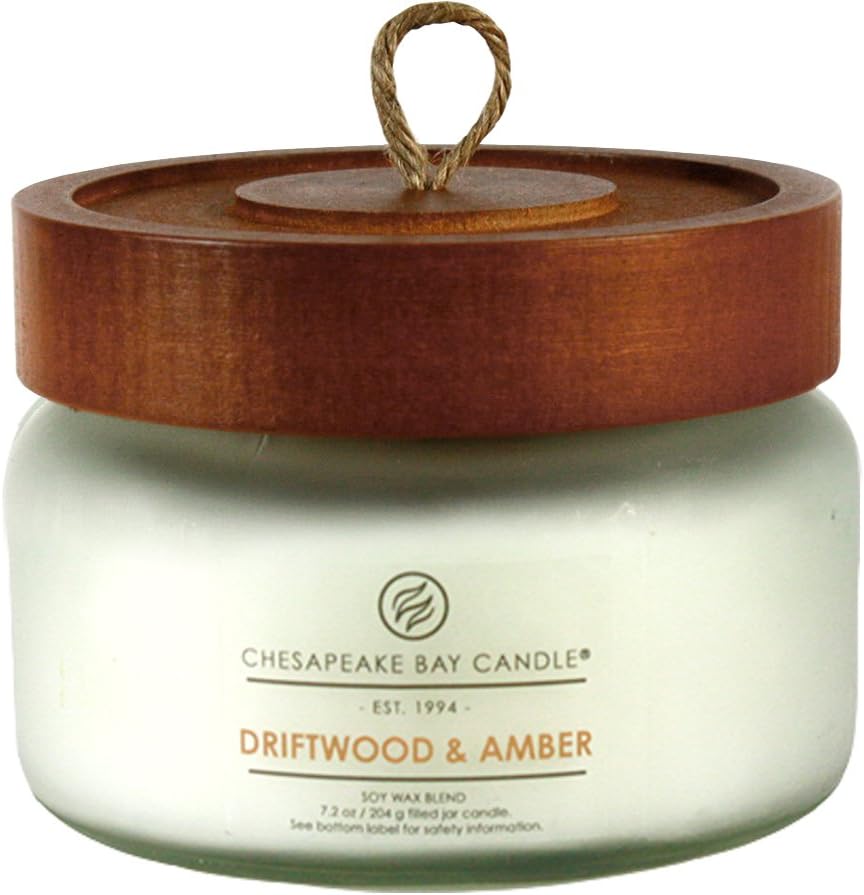 Candle Scented Candle Driftwood Amber Small