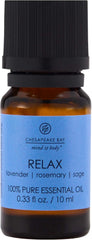 Candle PT40933 100 Pure Essential Diffuser Oil 10ml Relax Lavender Rosemary Sage