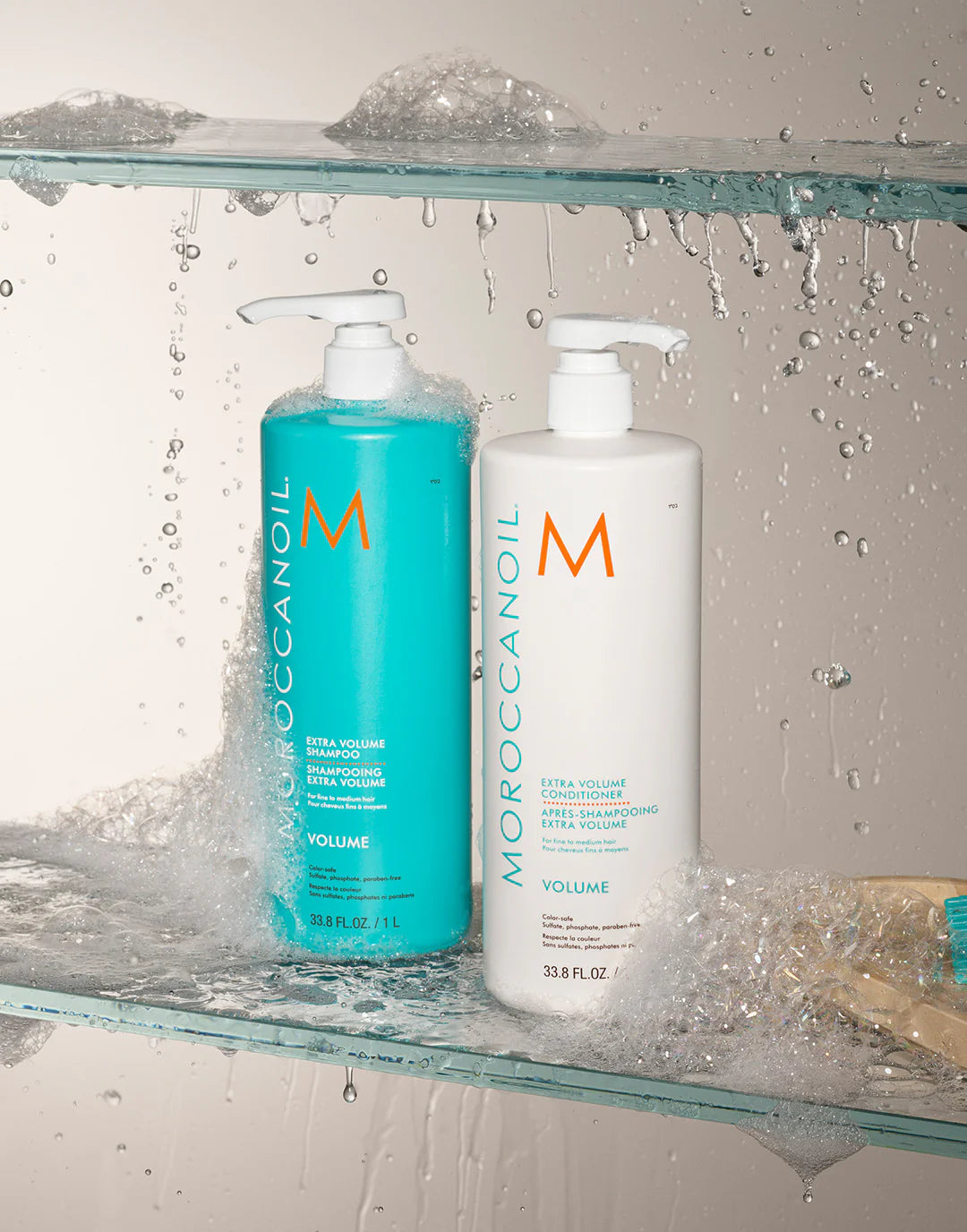 Extra Volume Shampoo Conditioner Liter Bundle