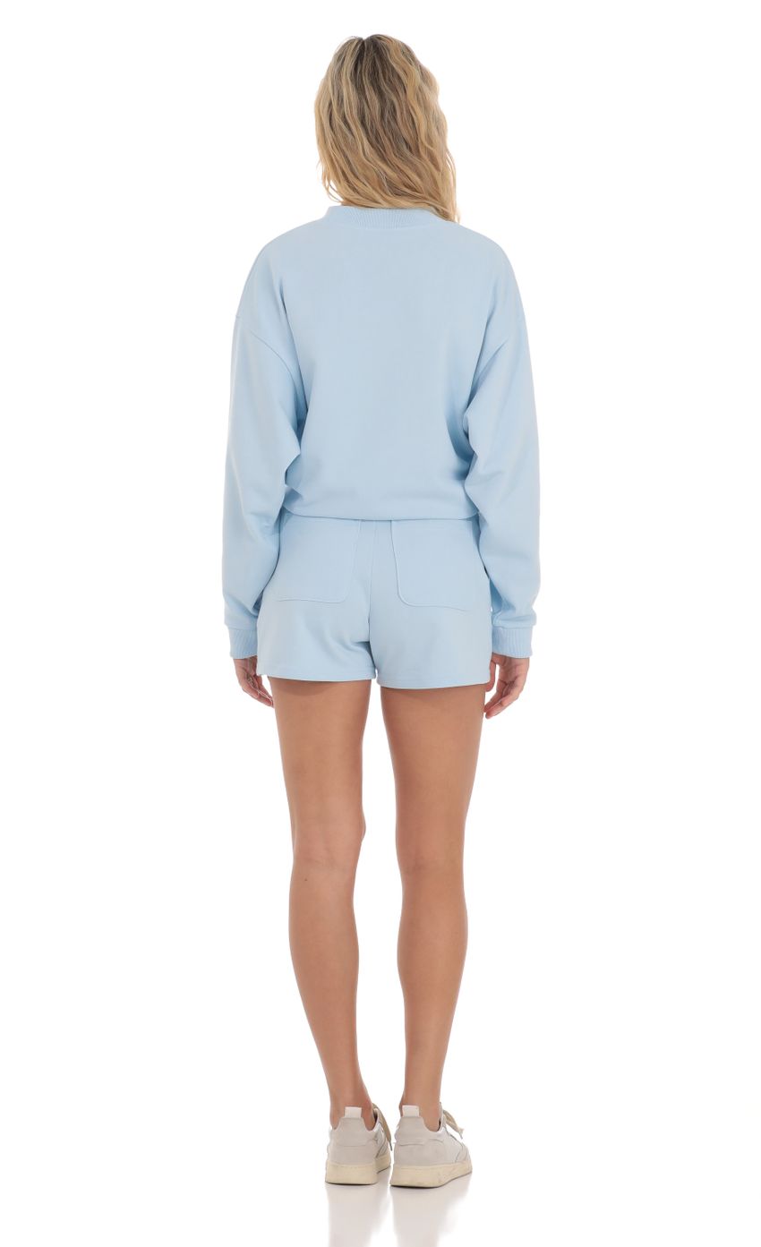 Sweat Shorts in Baby Blue