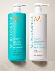 Frizz Control Shampoo Conditioner Liter Bundle