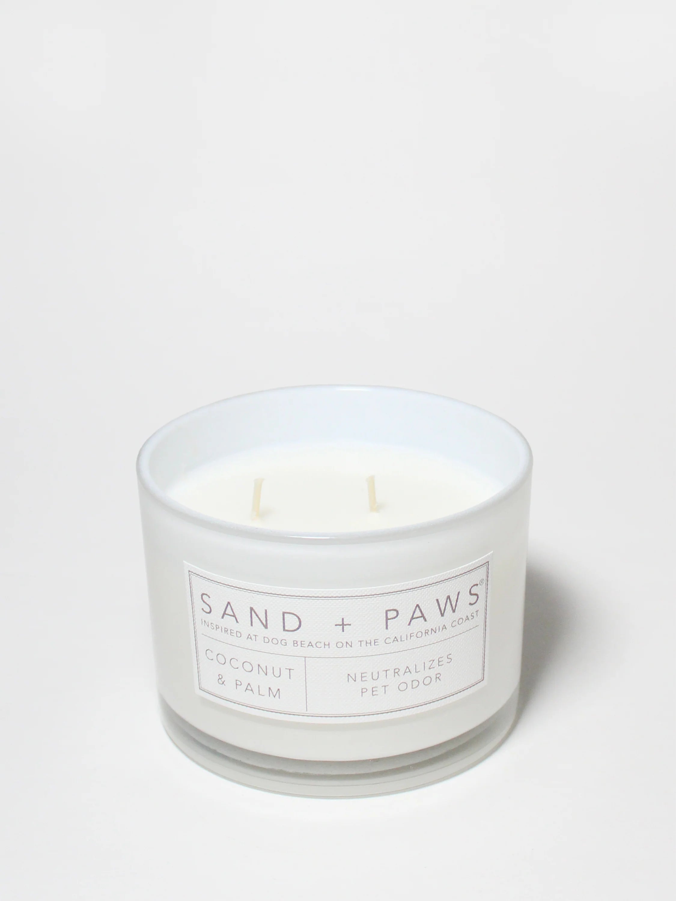 Sand + Paws Coconut & Palm 12 oz scented candle