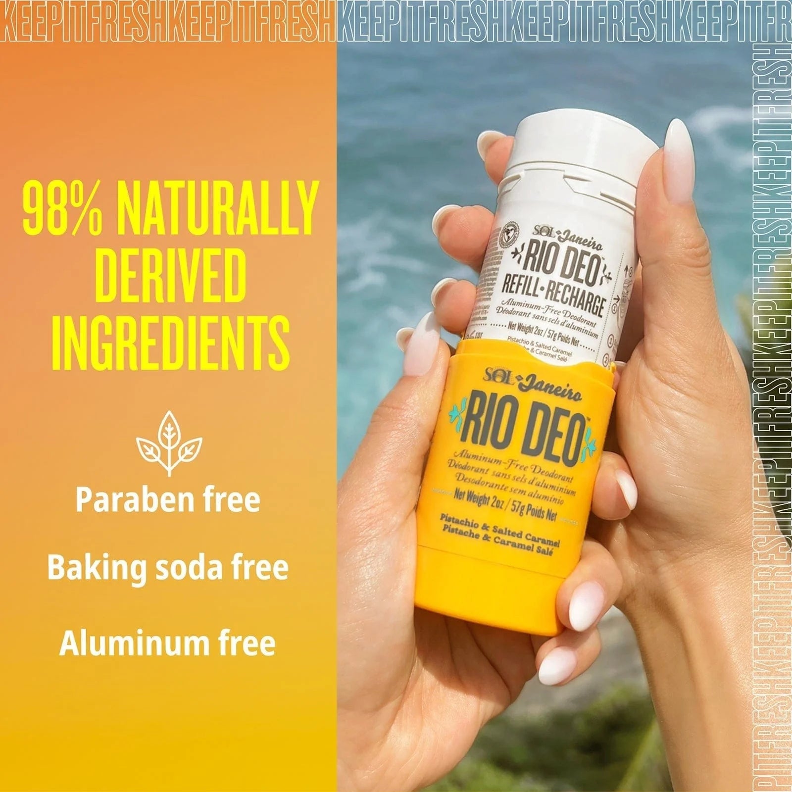 Rio Deo Aluminum Free Deodorant Cheirosa 62