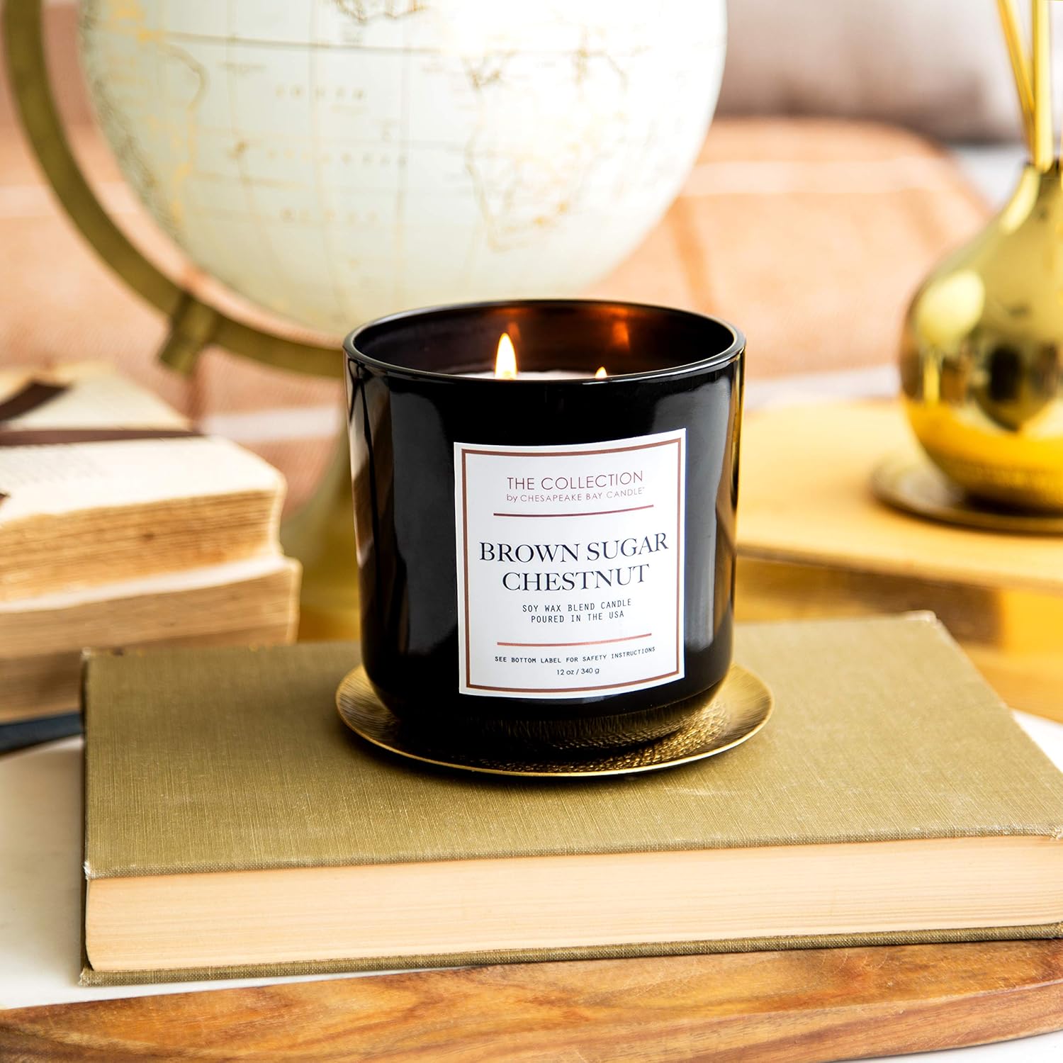 Candle The Collection Two Wick Scented Candle Brown Sugar Chestnut Medium Jar
