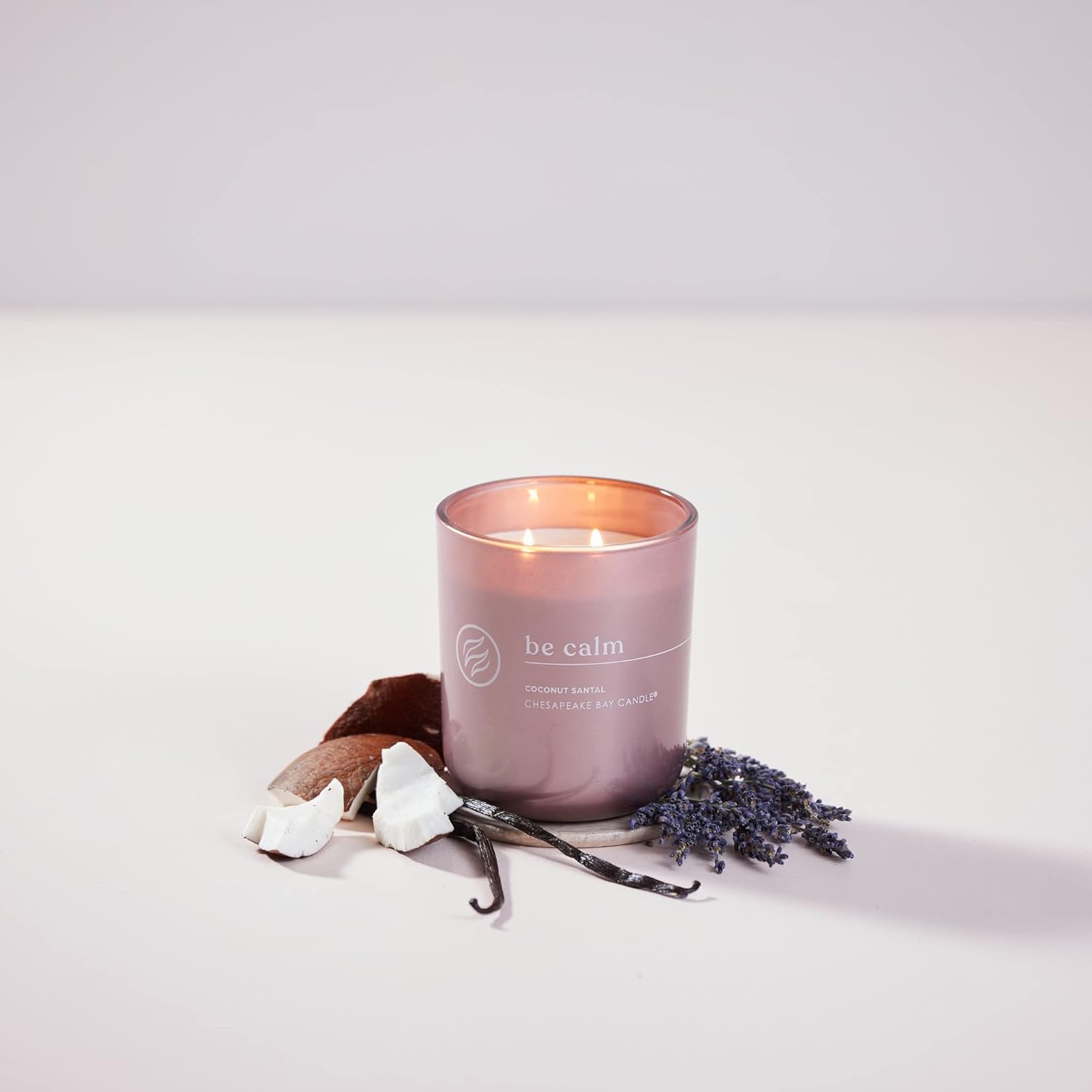 Candle Intentions Collection Candle Be Calm Relax and let go Coconut Santal 13 oz Home Décor