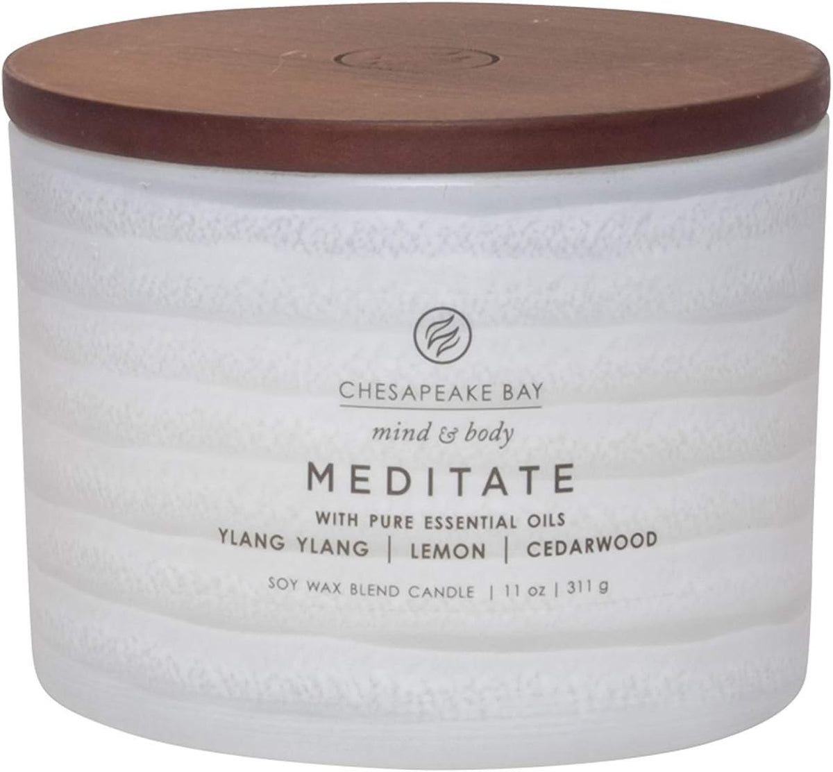 Candle Mind Body Serenity Scented Candle Meditate with Pure Essential Oils Ylang Ylang Lemon Cedarwood Coffee Table
