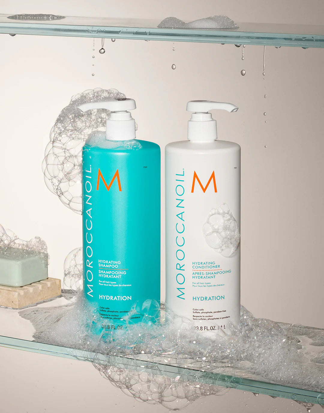 Hydrating Shampoo Conditioner Liter Bundle