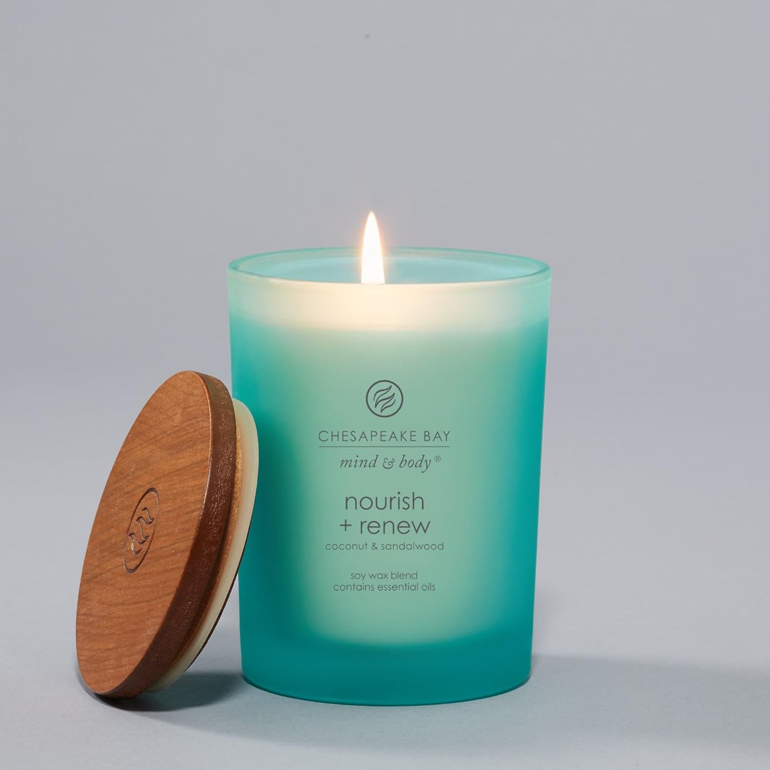 Candle Mind Body Medium Jar Candle Nourish Renew Coconut Sandalwood
