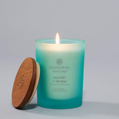 Candle Mind Body Medium Jar Candle Nourish Renew Coconut Sandalwood