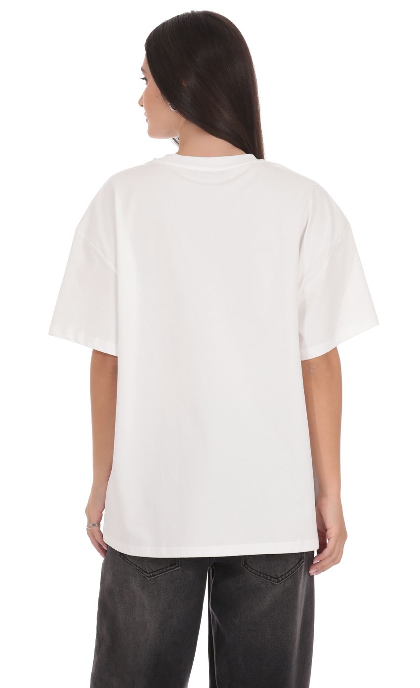 Lucy Graphic T Shirt in White