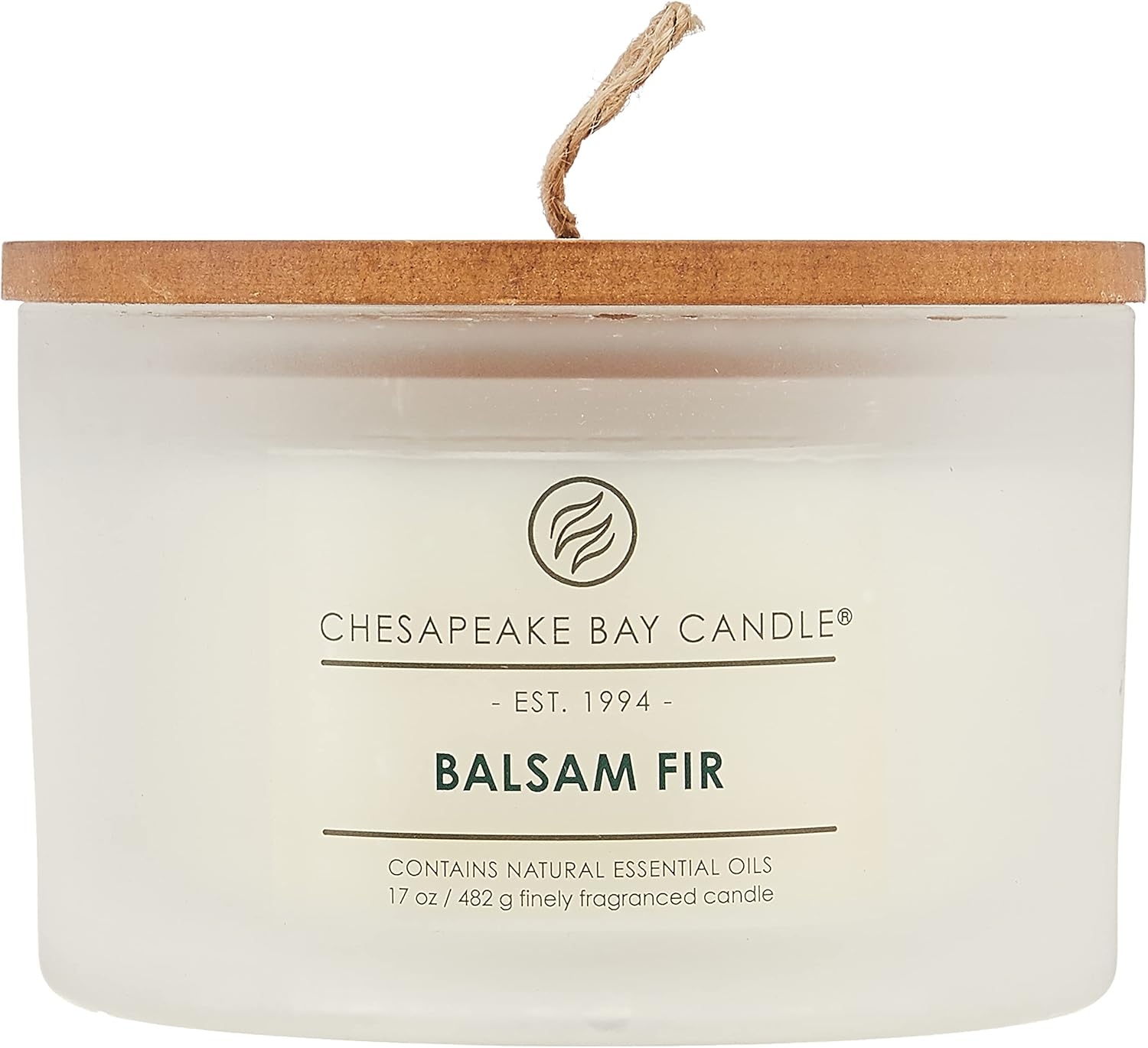 Candle PT40037 3 Wick Scented Candle Balsam Fir Coffee Table Jar Brown