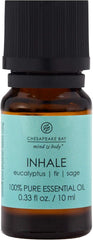 Candle PT40936 100 Pure Essential Diffuser Oil 10ml Inhale Eucalyptus Fir Sage