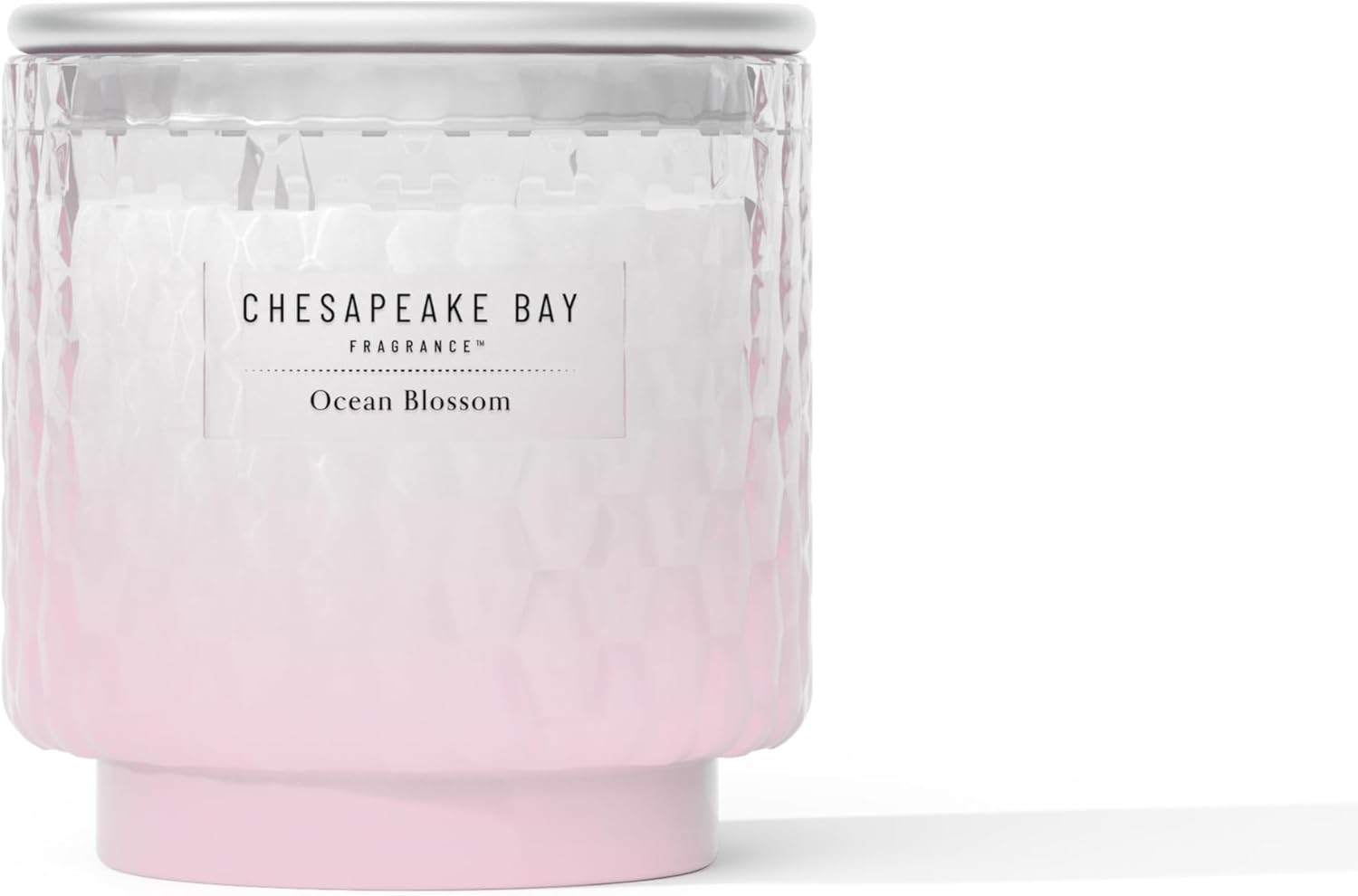 11oz Ocean Blossom Scented Candle Mood Evoking Fragrance Textured Sea Glass Inspired Jar Premium Soy Blend Wax with Essential Oils Coastal Fragrance for Home Décor or Gifting