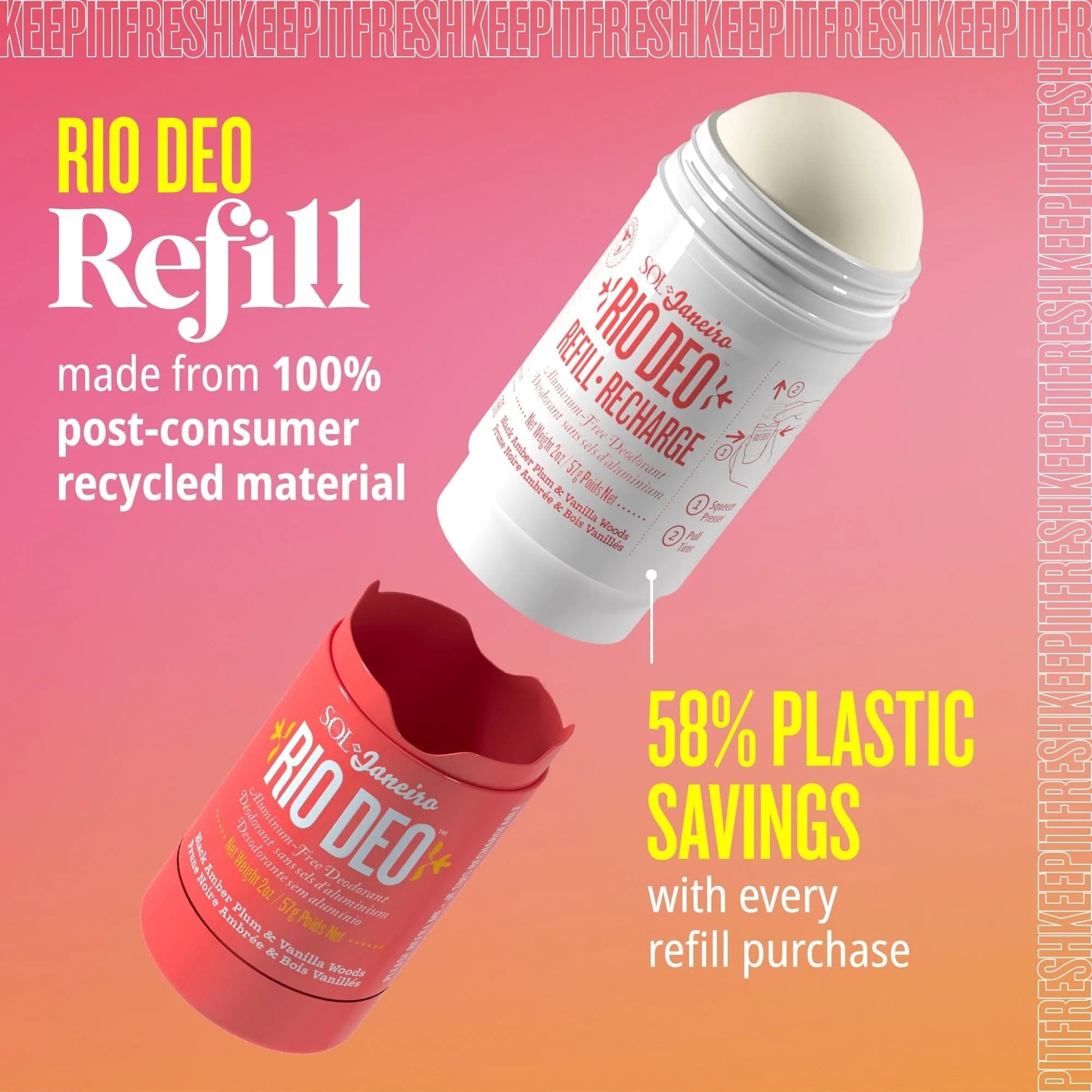Rio Deo Aluminum Free Deodorant Cheirosa 40