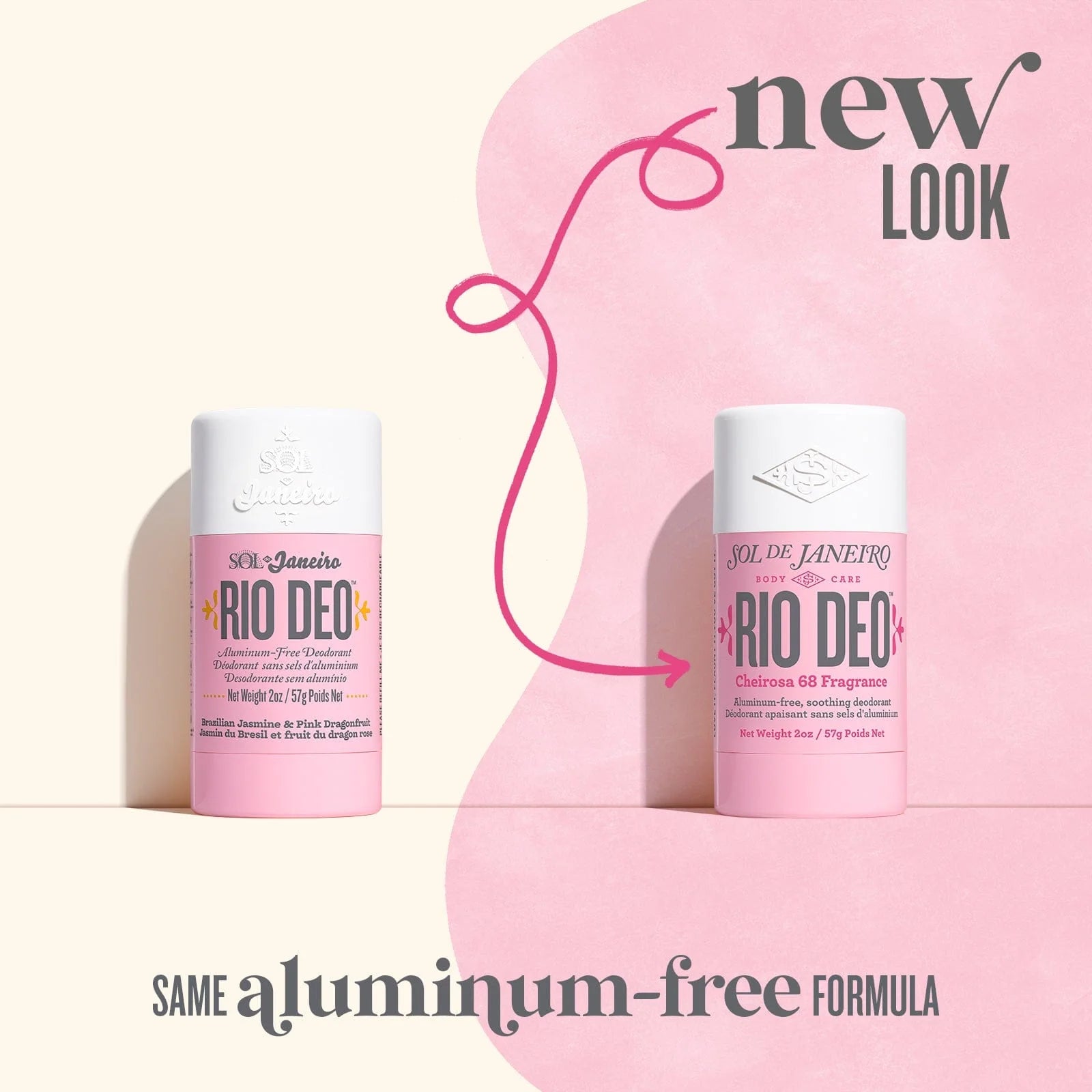 Rio Deo Aluminum Free Deodorant Cheirosa 68