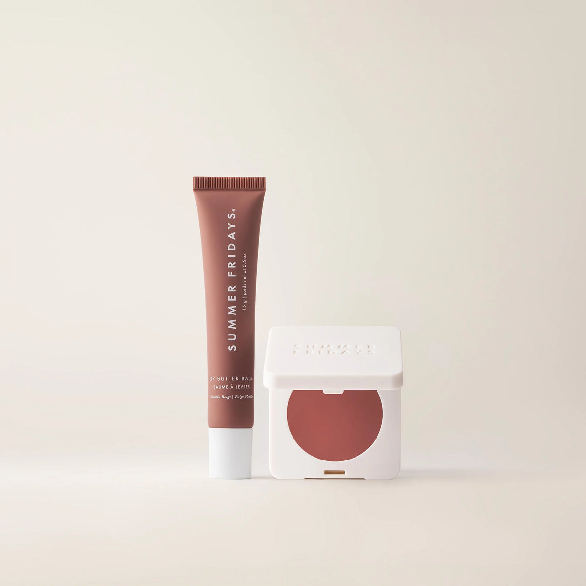 The Blush Lip Duo Toasted Terracotta Vanilla Beige