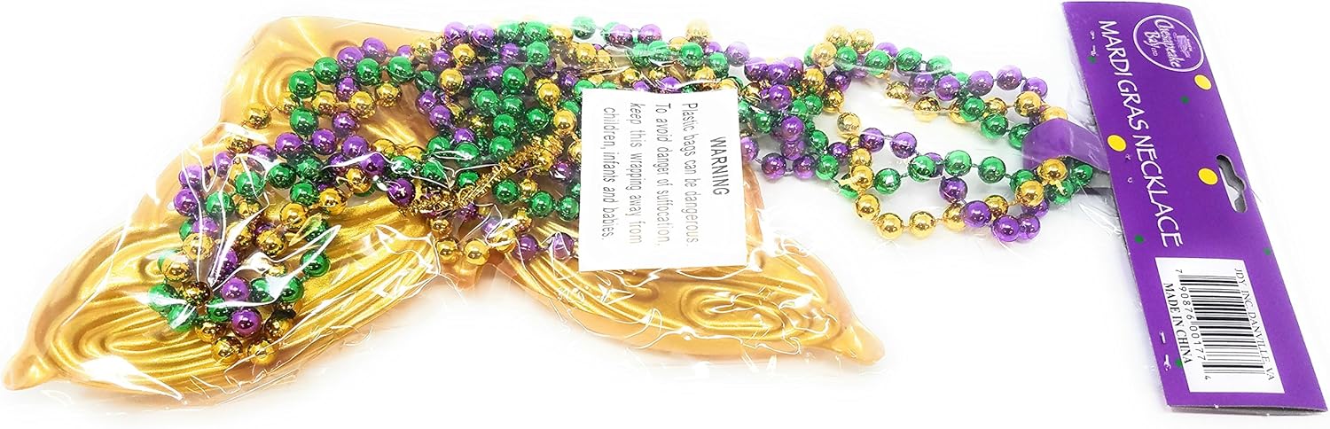 Mardi Gras Party Necklace Mask 18 Butterfly Masquerade Supplies Cool Novelty Masks Costumes and Accessories