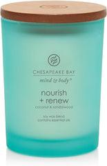 Candle Mind Body Medium Jar Candle Nourish Renew Coconut Sandalwood