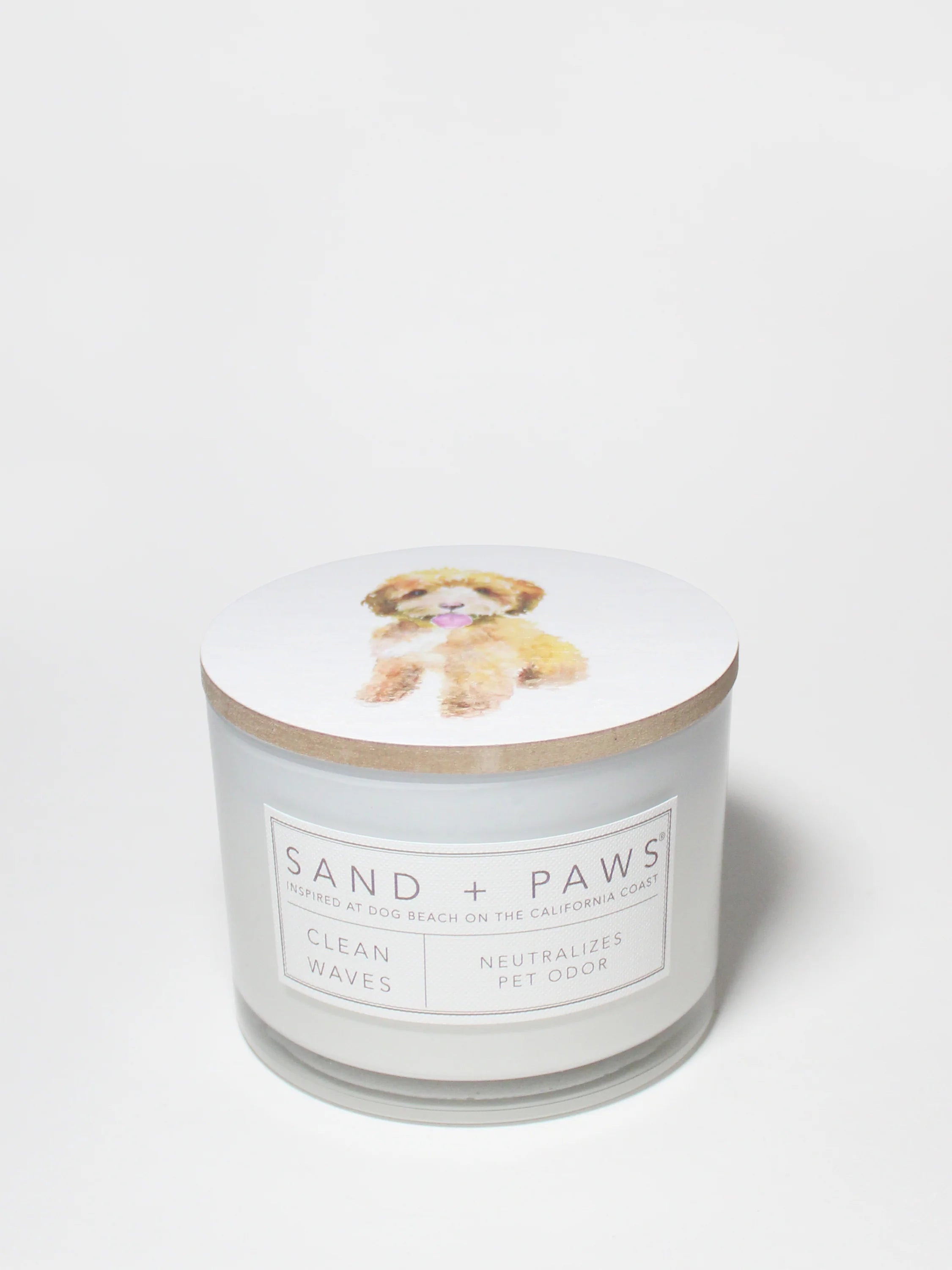 Sand + Paws Clean Waves 12 oz scented candle