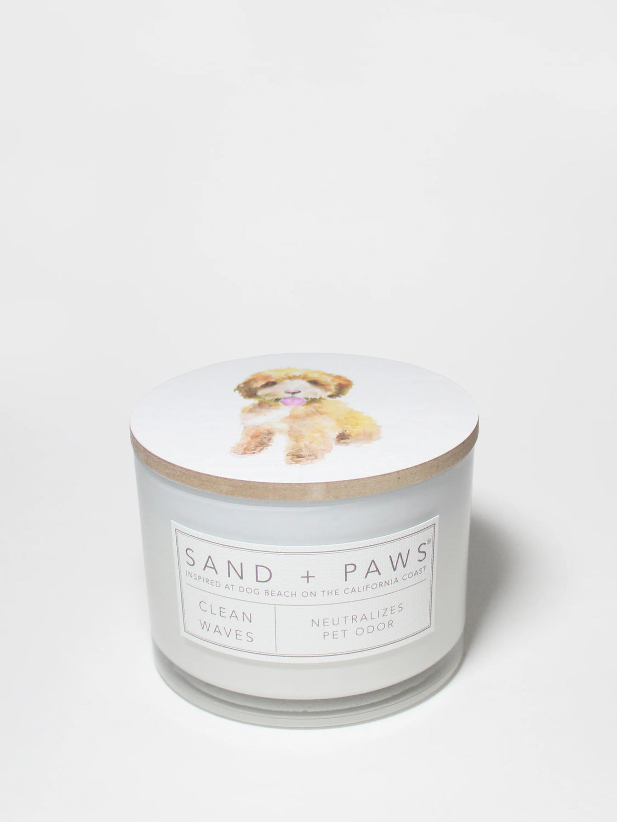 Sand + Paws Clean Waves 12 oz scented candle