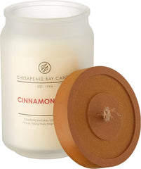 Candle Scented Candle Cinnamon Spice Large Jar White BRUN
